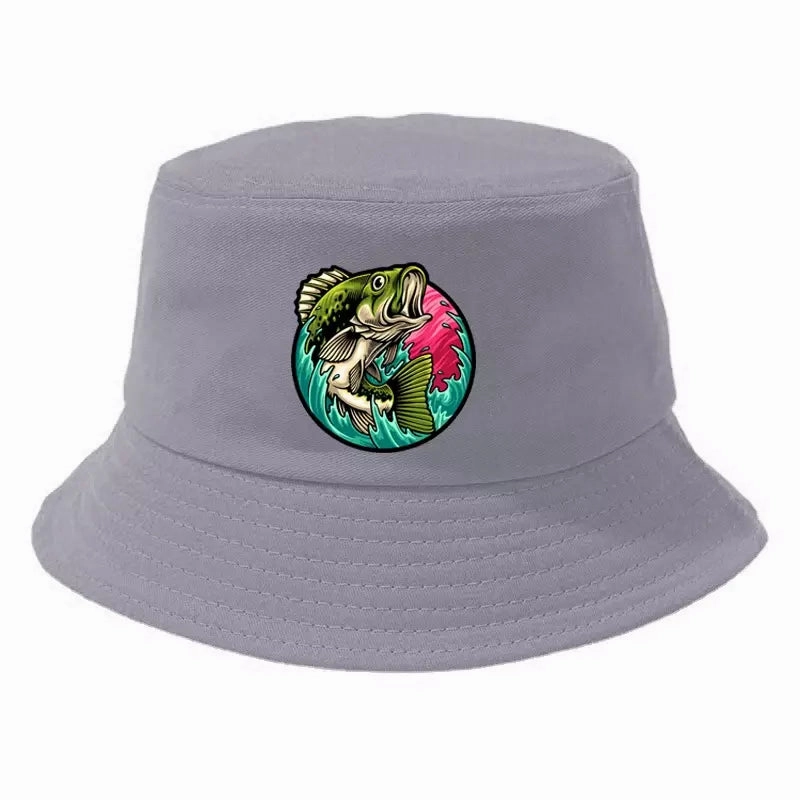 Black Bass Fisherman Bucket Hat