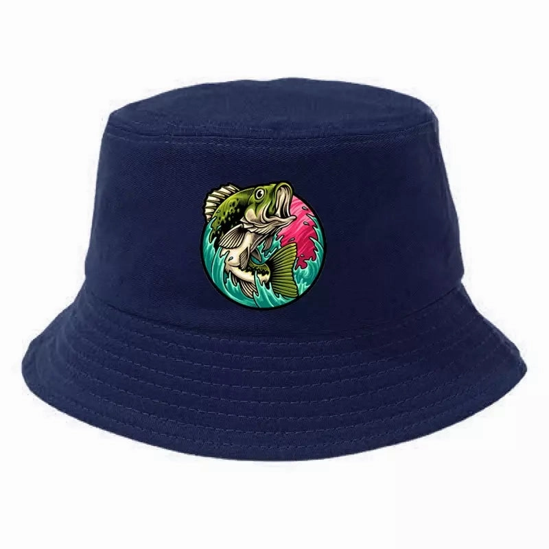 Black Bass Fisherman Bucket Hat