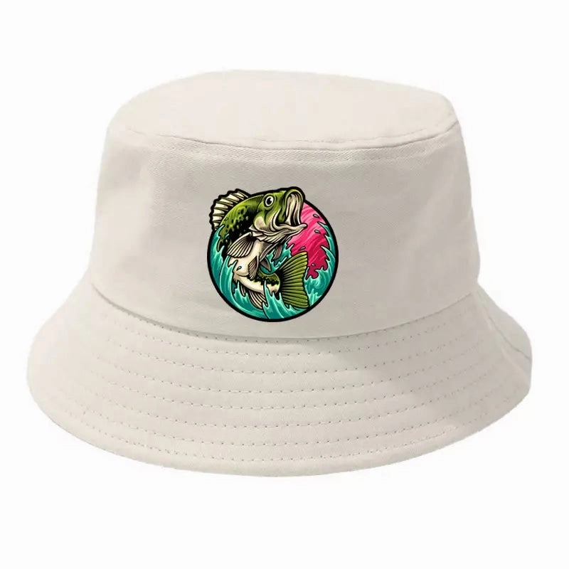 Black Bass Fisherman Bucket Hat