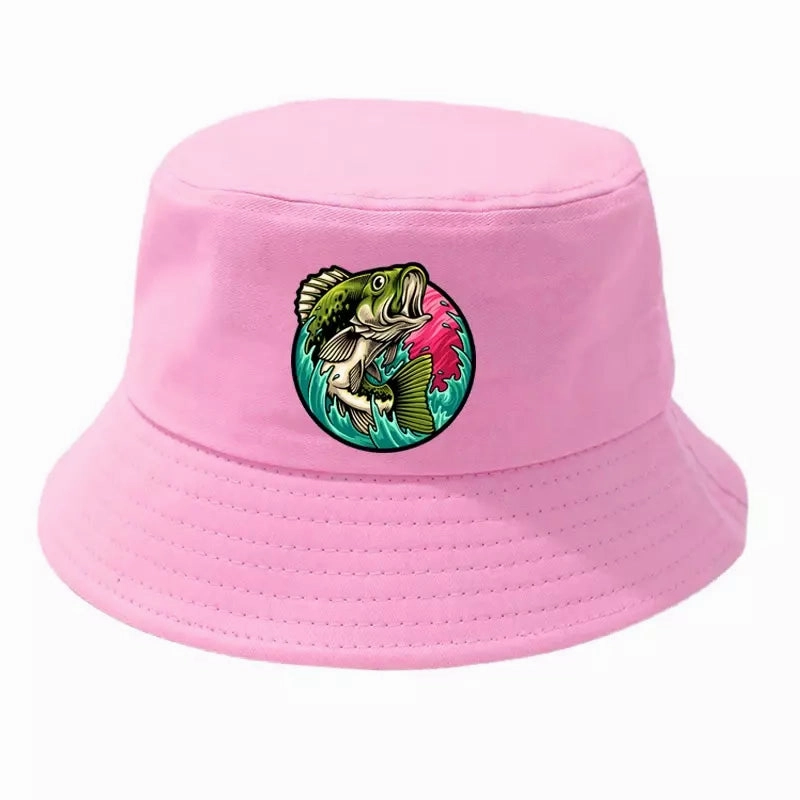 Black Bass Fisherman Bucket Hat