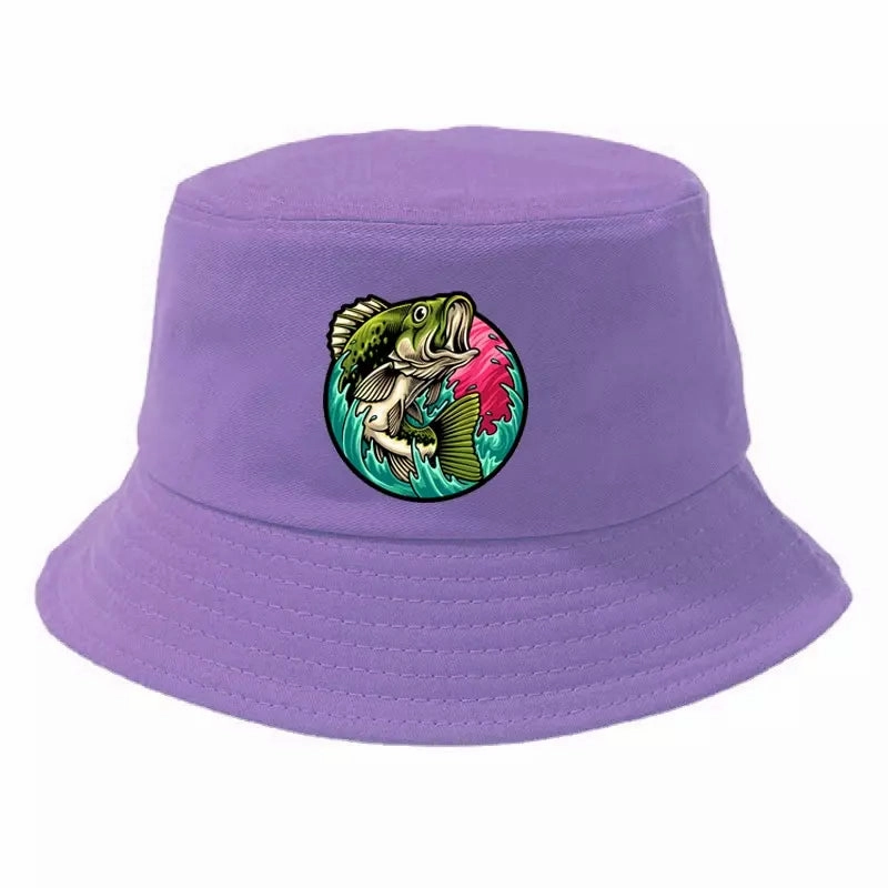 Black Bass Fisherman Bucket Hat