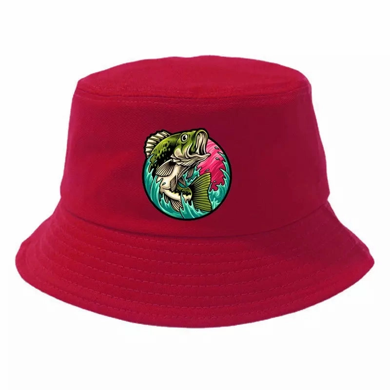 Black Bass Fisherman Bucket Hat