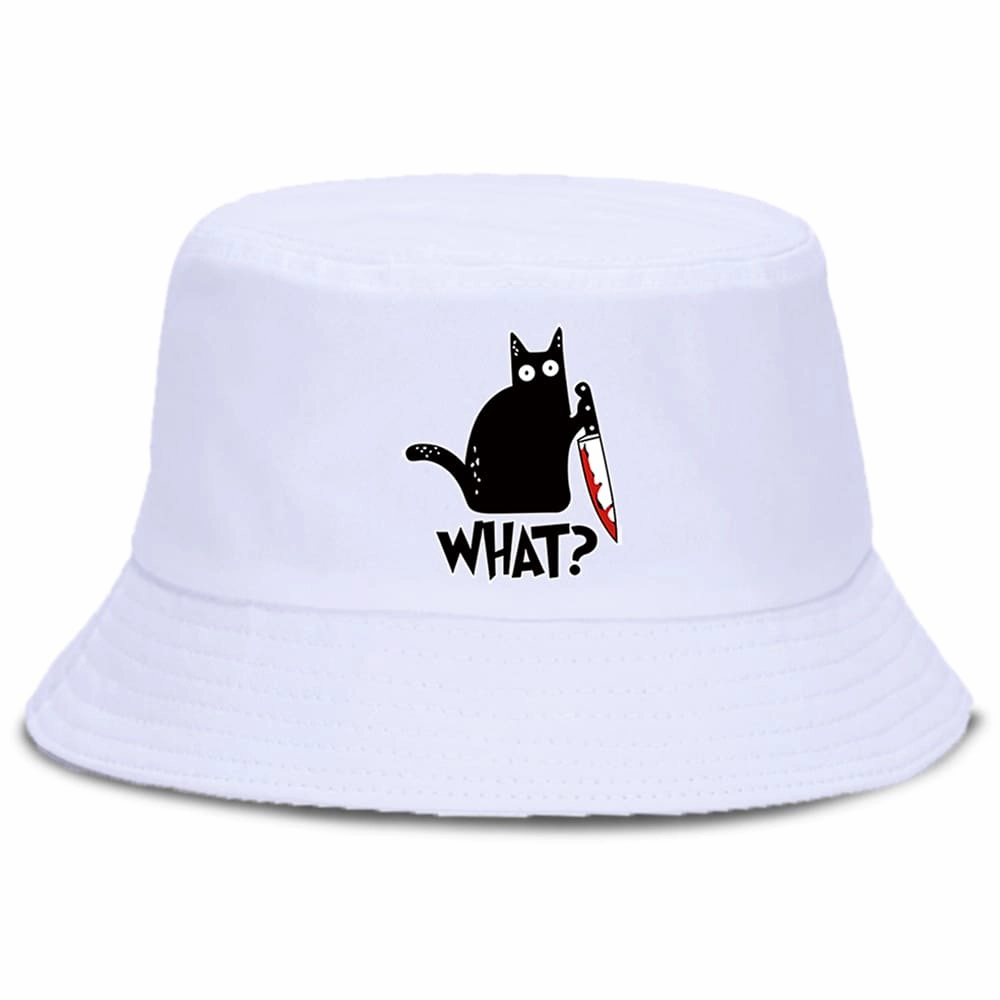 Black Cat & Knife Bucket Hat