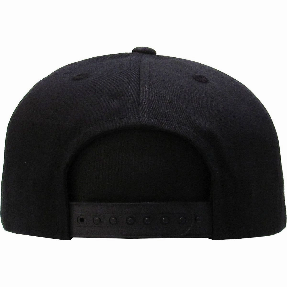 Black Flat Brim - Structured Cap