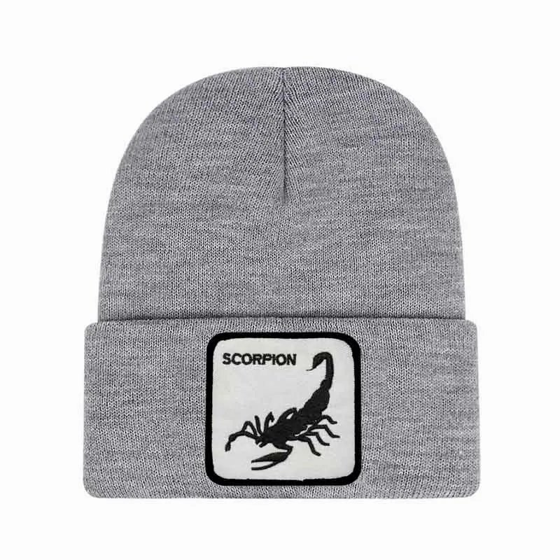 Black Scorpion Cotton Beanie