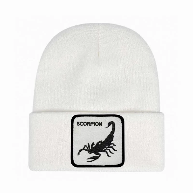 Black Scorpion Cotton Beanie