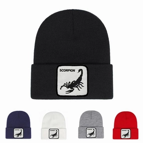 Black Scorpion Cotton Beanie