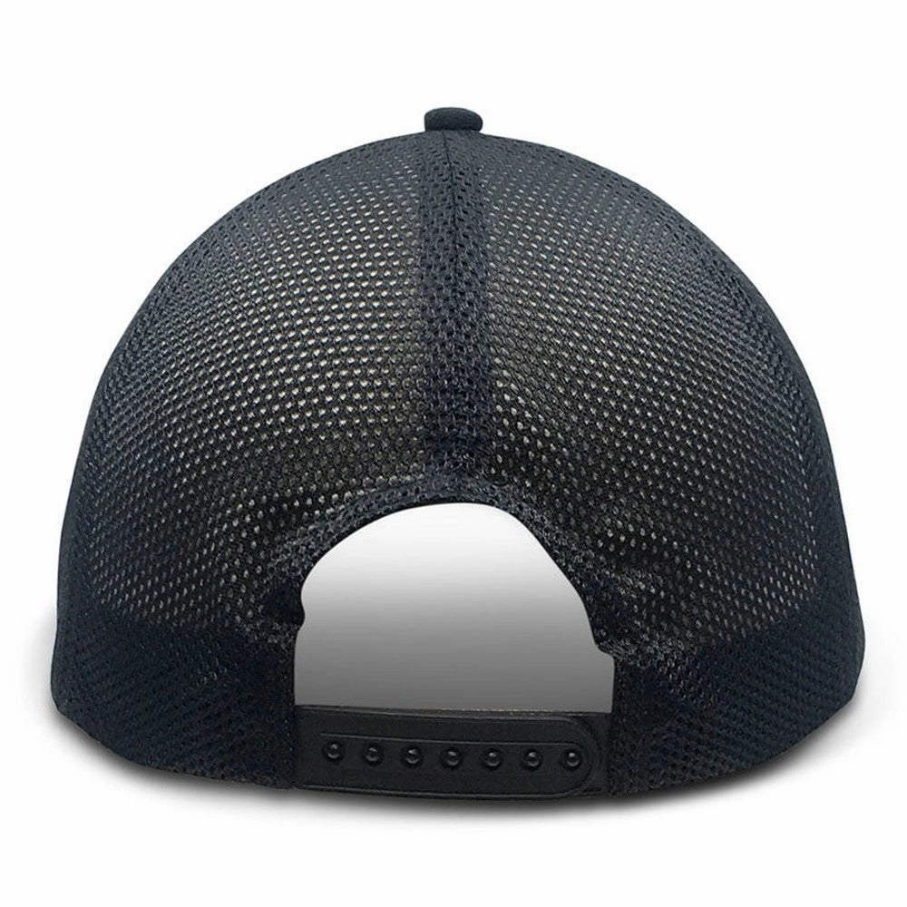 Black Wicking Soft Mesh - Unstructured Baseball Cap