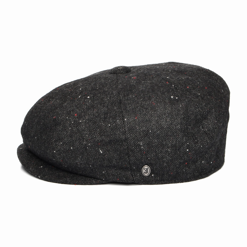Blackheath Speckled Marl Newsboy Cap - Black-Multi