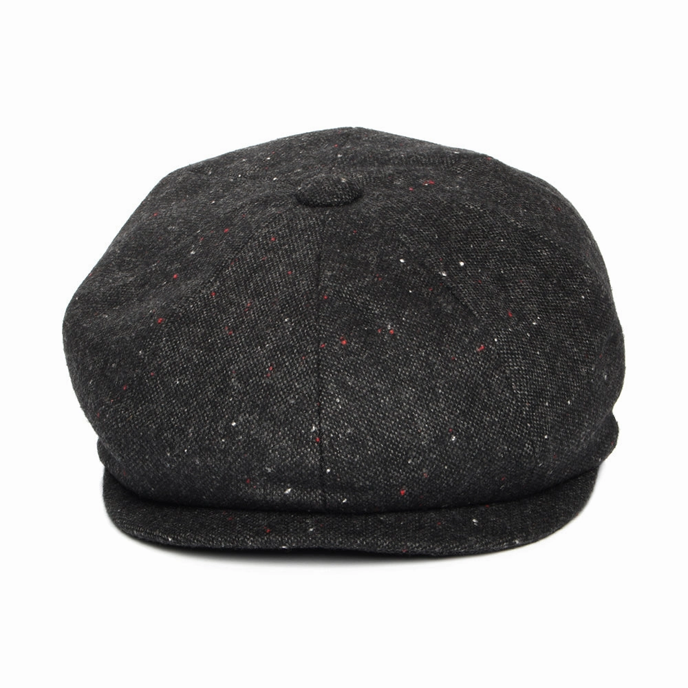 Blackheath Speckled Marl Newsboy Cap - Black-Multi