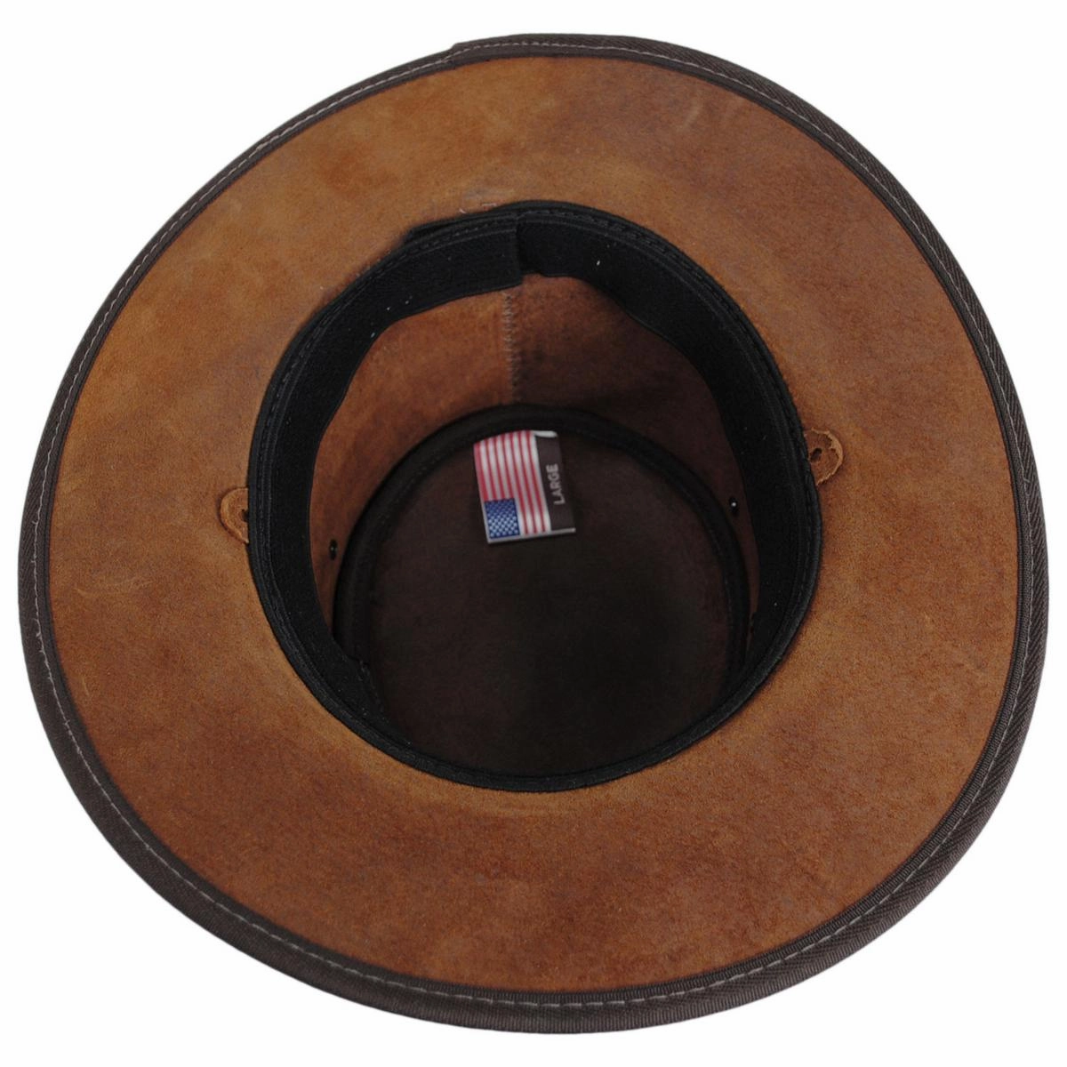 Boar Leather Foldaway Drover Hat
