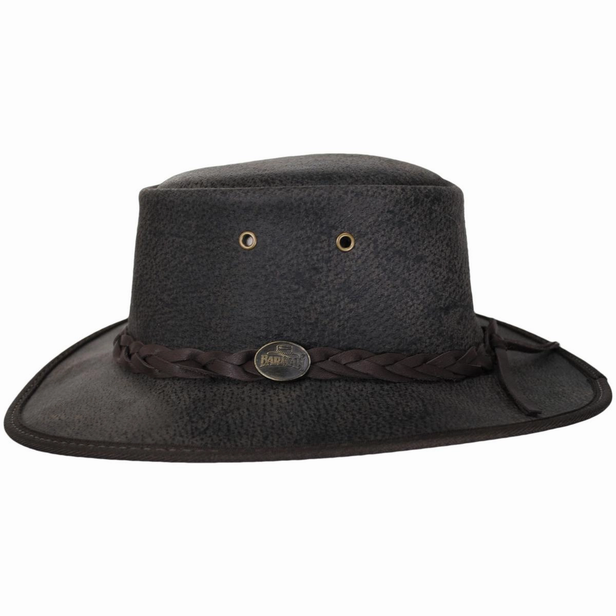 Boar Leather Foldaway Drover Hat