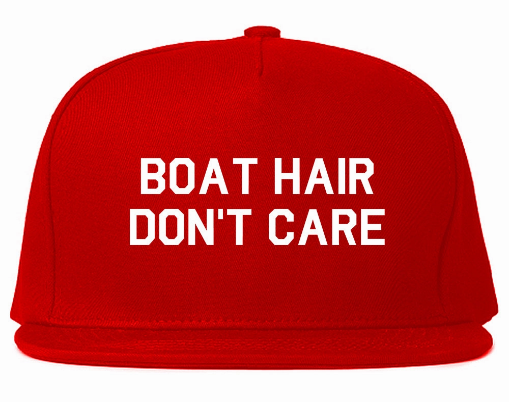 Boat Hair Dont Care Mens Snapback Hat
