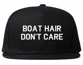 Boat Hair Dont Care Mens Snapback Hat
