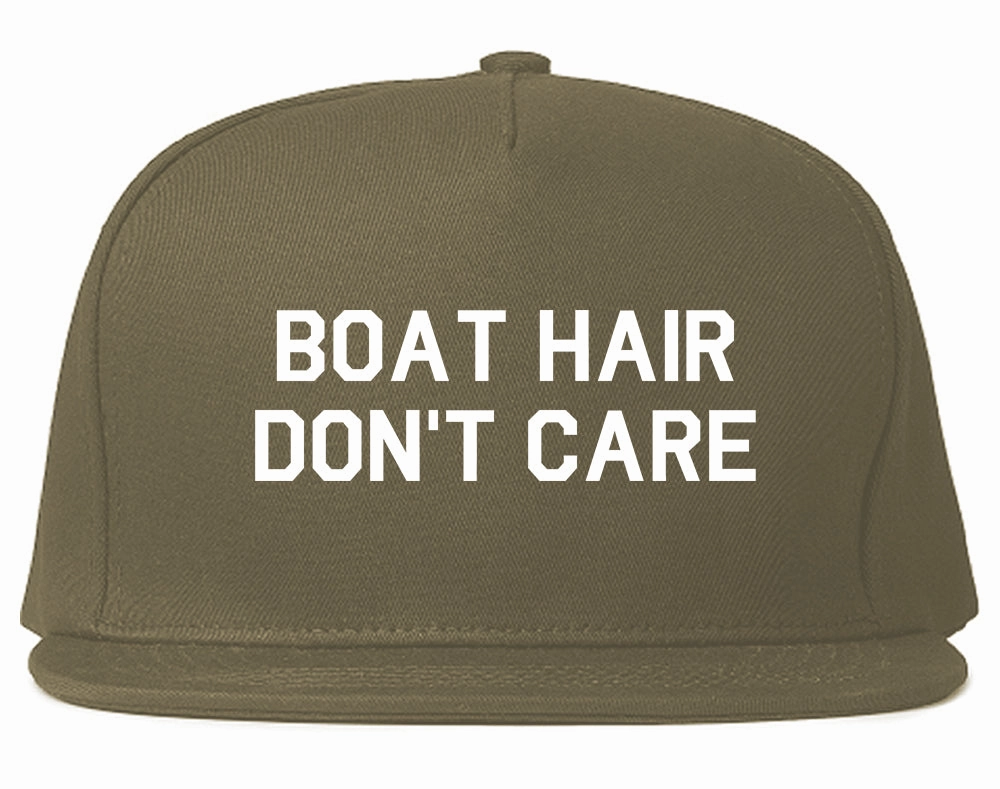 Boat Hair Dont Care Mens Snapback Hat