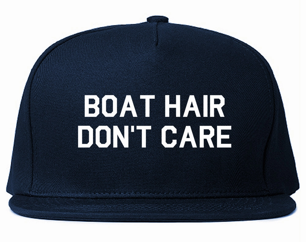 Boat Hair Dont Care Mens Snapback Hat