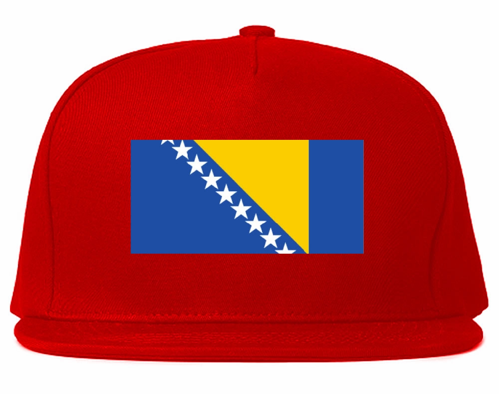 Bosnia Flag Country Printed Snapback Hat Cap