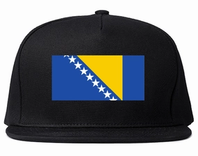 Bosnia Flag Country Printed Snapback Hat Cap