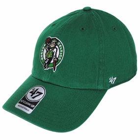 Boston Celtics NBA Clean Up Strapback Baseball Cap Dad Hat