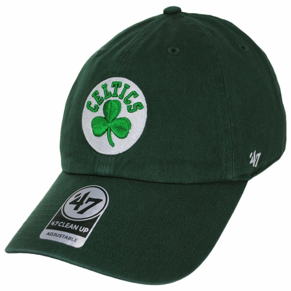 Boston Celtics NBA Clean Up Strapback Baseball Cap Dad Hat
