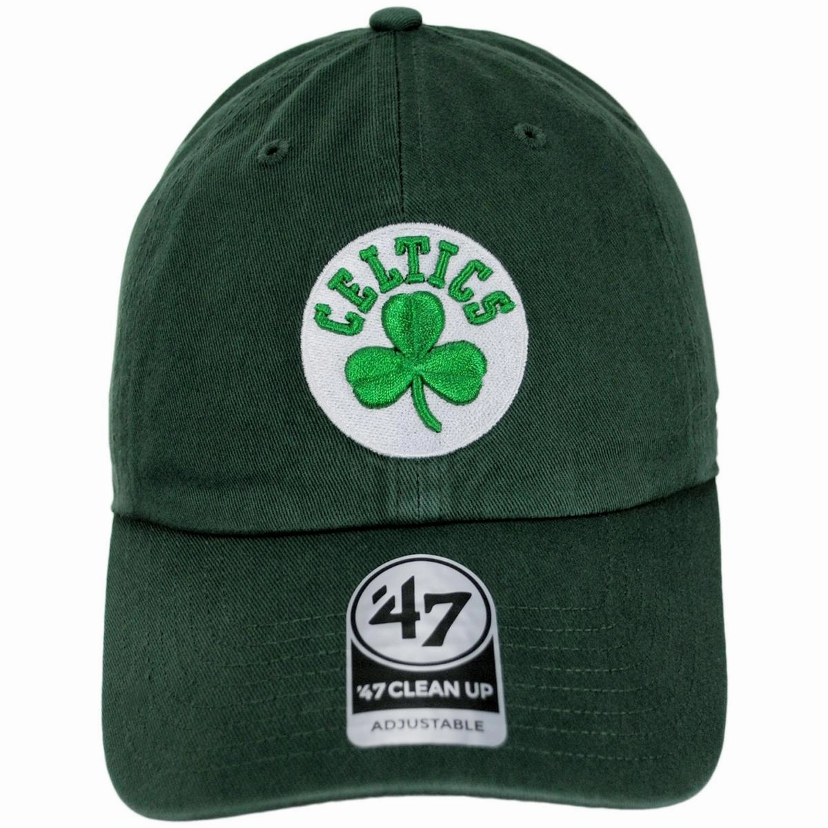 Boston Celtics NBA Clean Up Strapback Baseball Cap Dad Hat