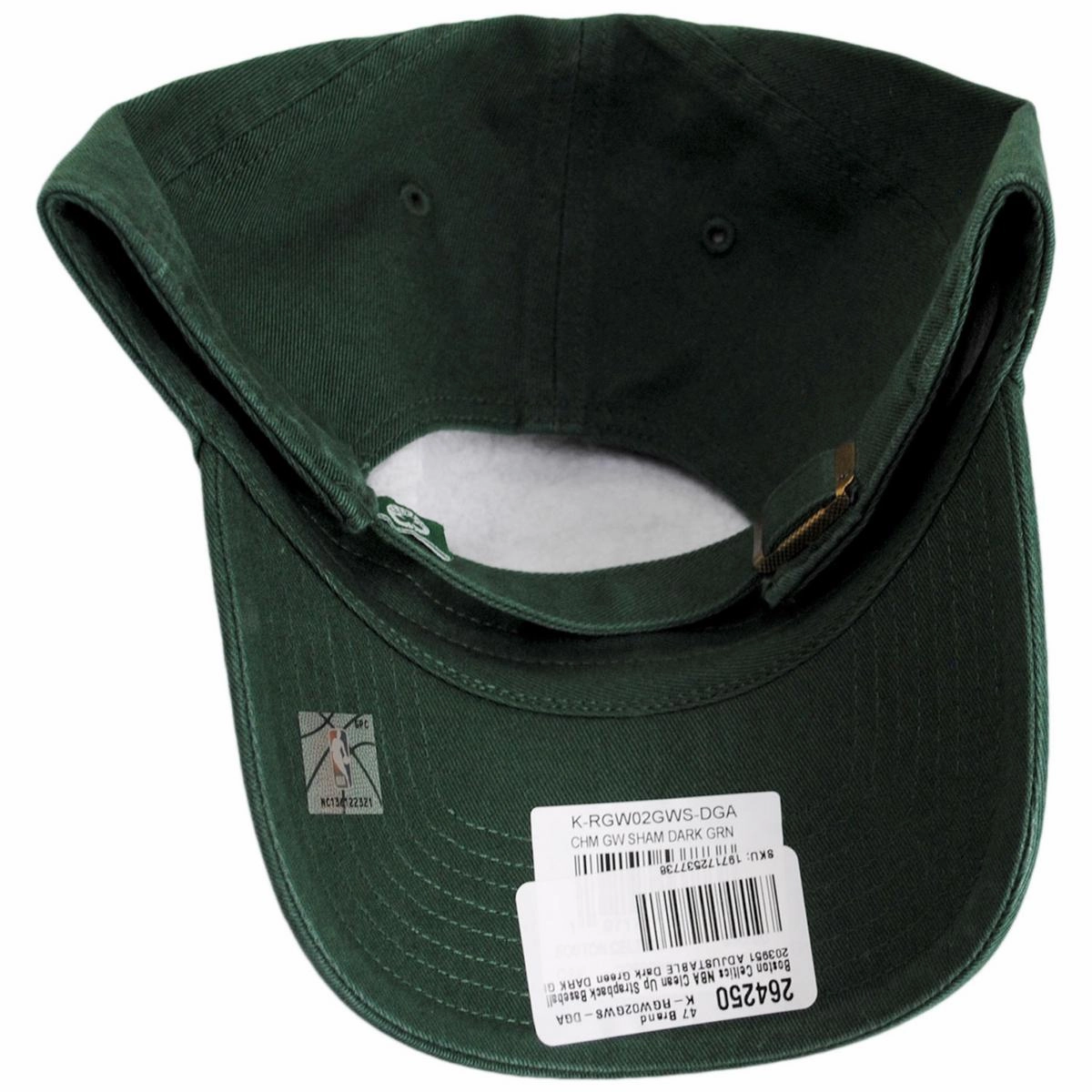 Boston Celtics NBA Clean Up Strapback Baseball Cap Dad Hat