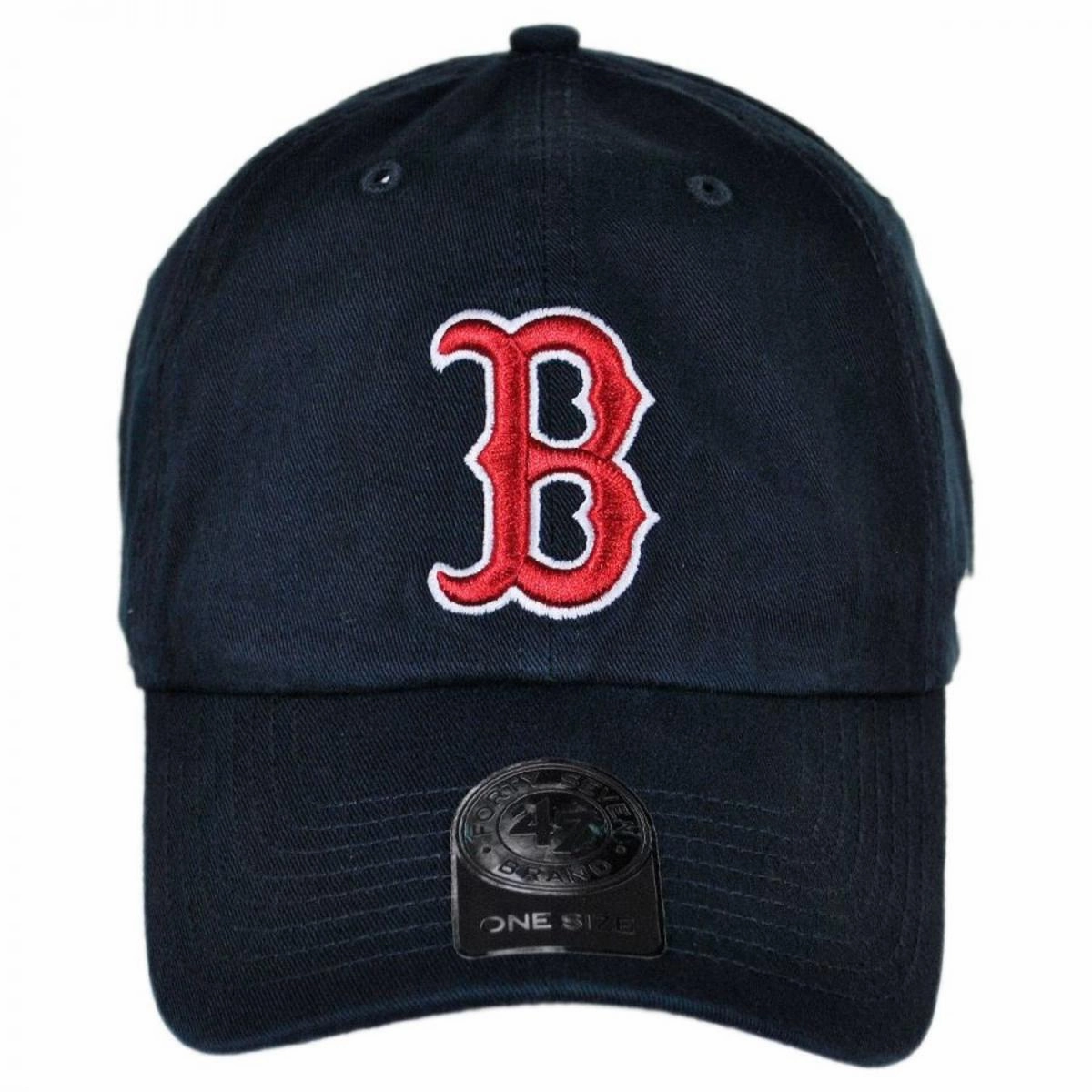 Boston Red Sox MLB Clean Up Strapback Baseball Cap Dad Hat