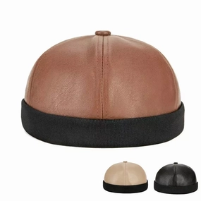Bottineau Leather Docker Cap