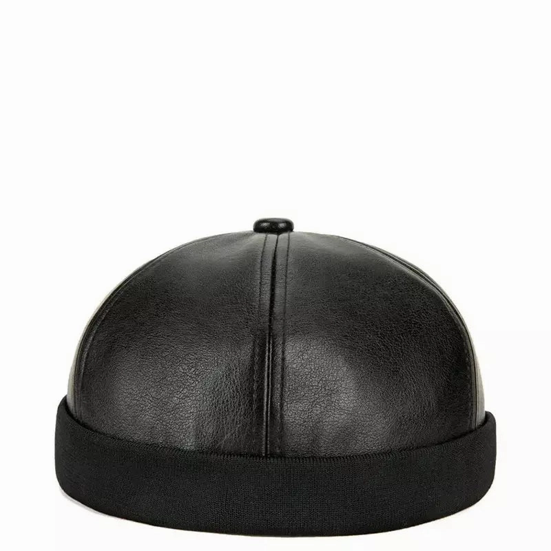 Bottineau Leather Docker Cap