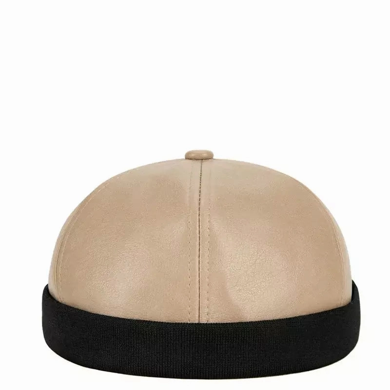 Bottineau Leather Docker Cap
