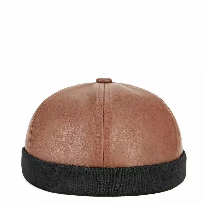 Bottineau Leather Docker Cap