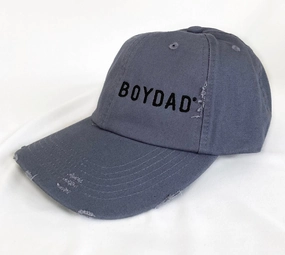 Boydad? Blue Grey Distressed Embroidered Unstructured Cap