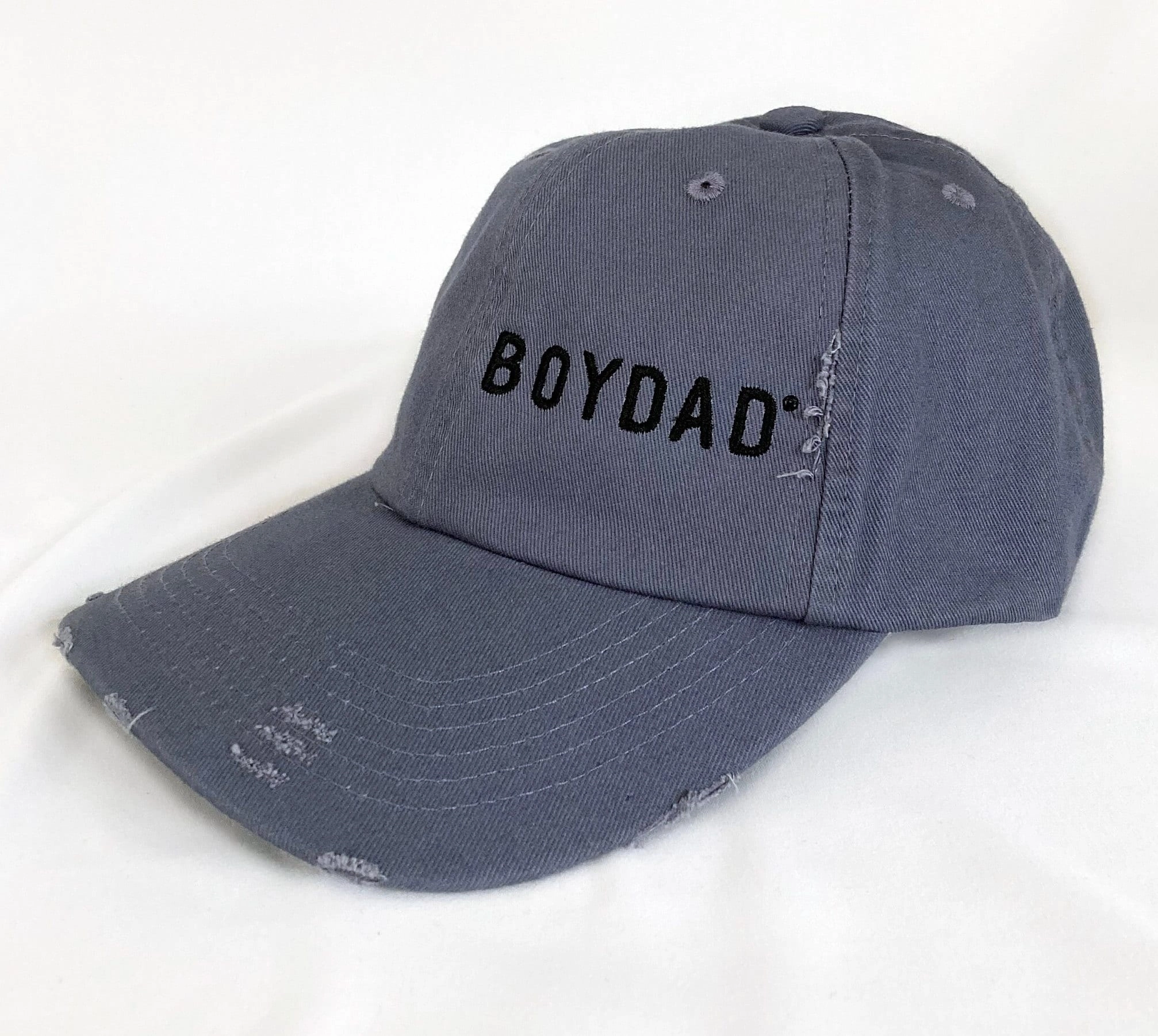 Boydad? Blue Grey Distressed Embroidered Unstructured Cap