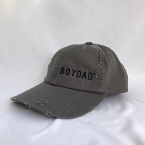 Boydad? Grey Distressed  Embroidered Unstructured Cap