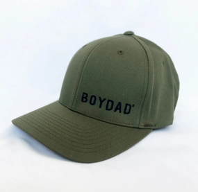 Boydad? Military/Black  Embroidered Flexfit Hat