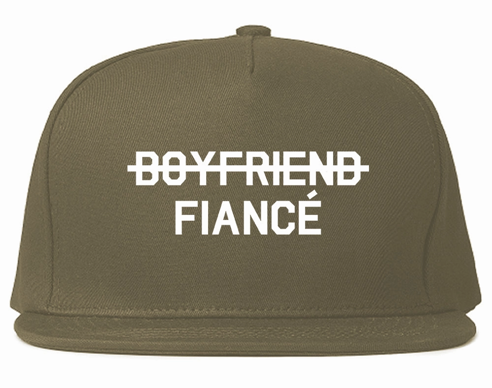 Boyfriend Fiance Engagement Mens Snapback Hat