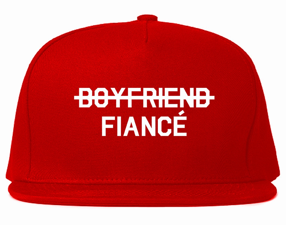 Boyfriend Fiance Engagement Mens Snapback Hat