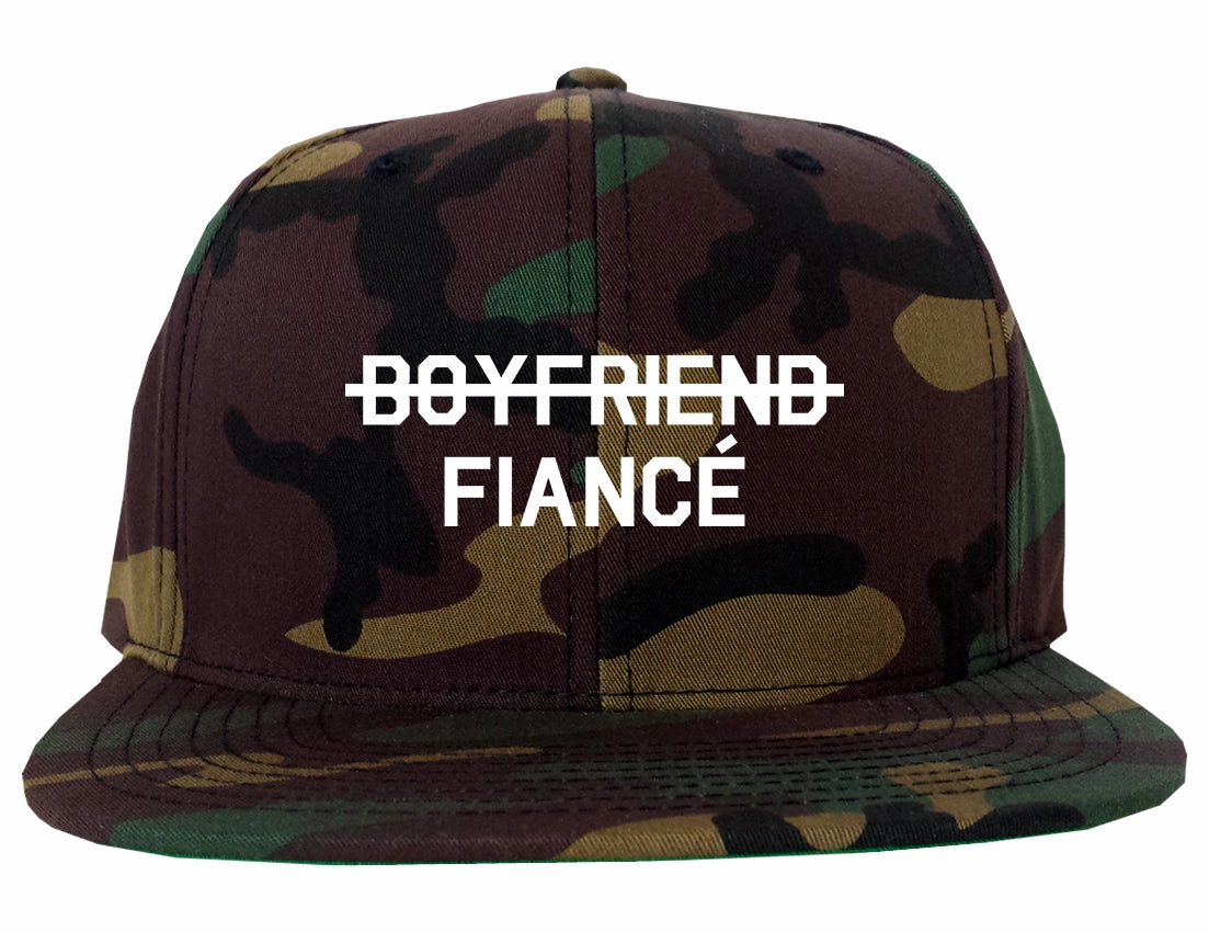 Boyfriend Fiance Engagement Mens Snapback Hat