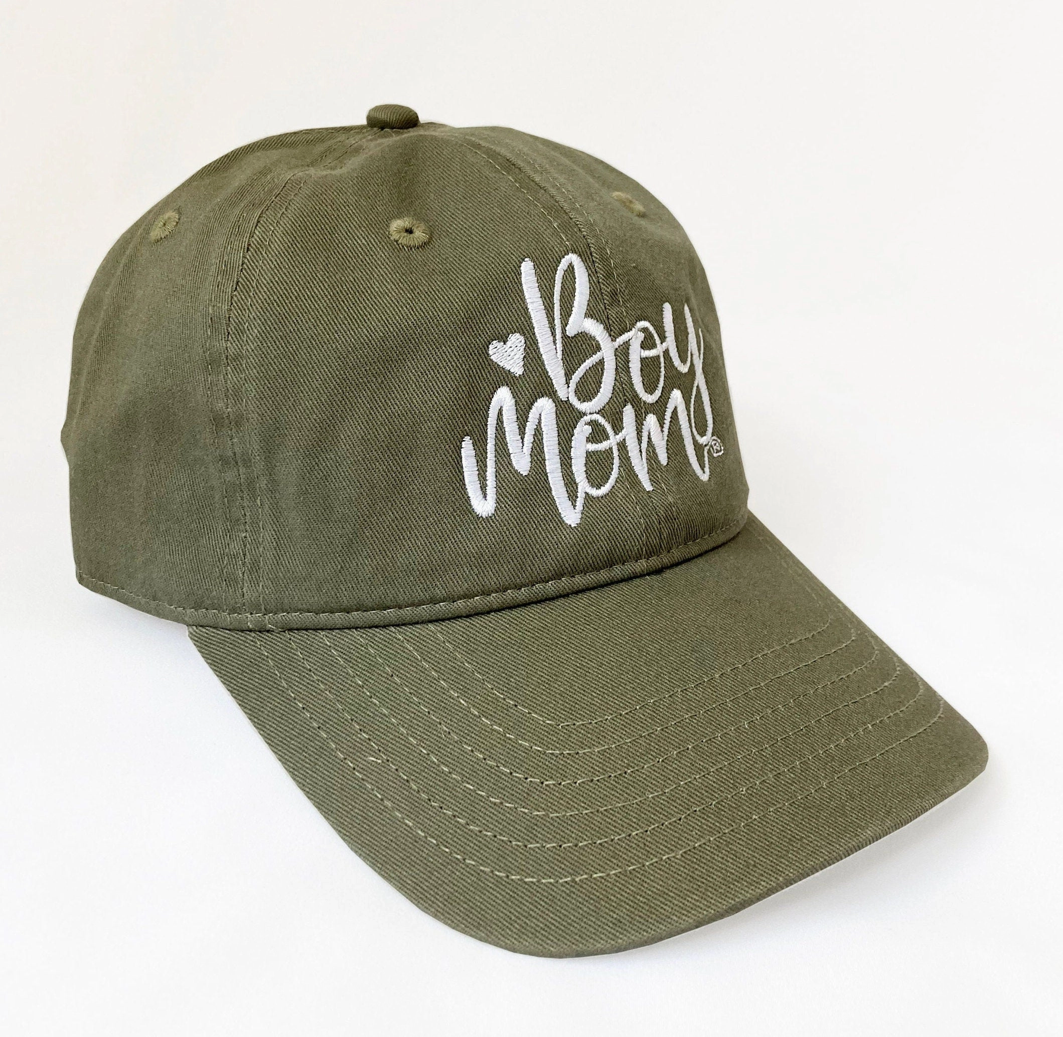 Boymom? Heart Authentic Pigment Dyed Twill Cap