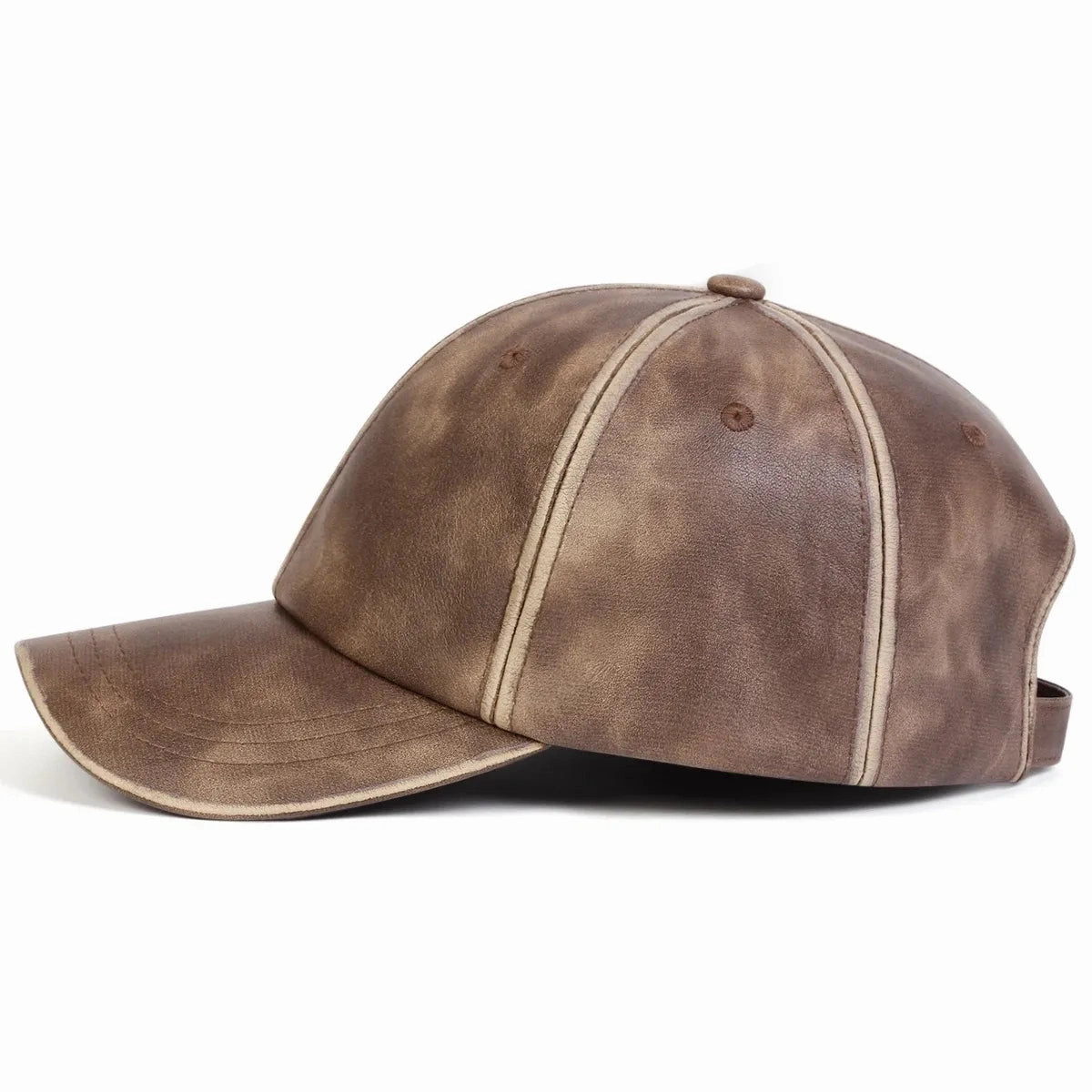 Bradley Retro Leather Baseball Cap