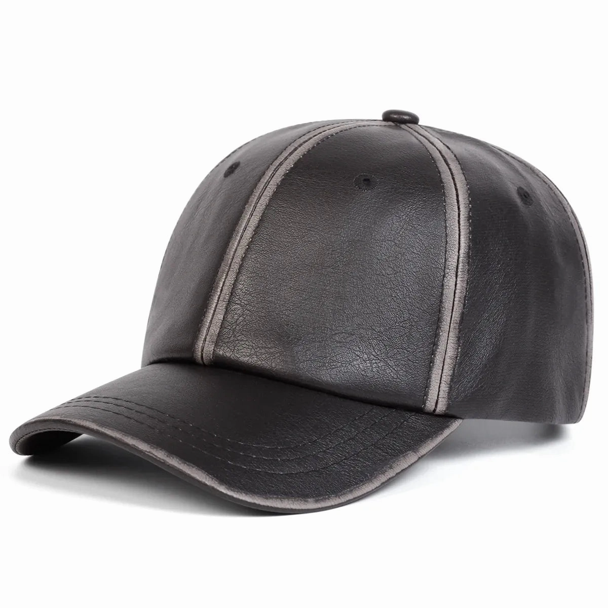 Bradley Retro Leather Baseball Cap
