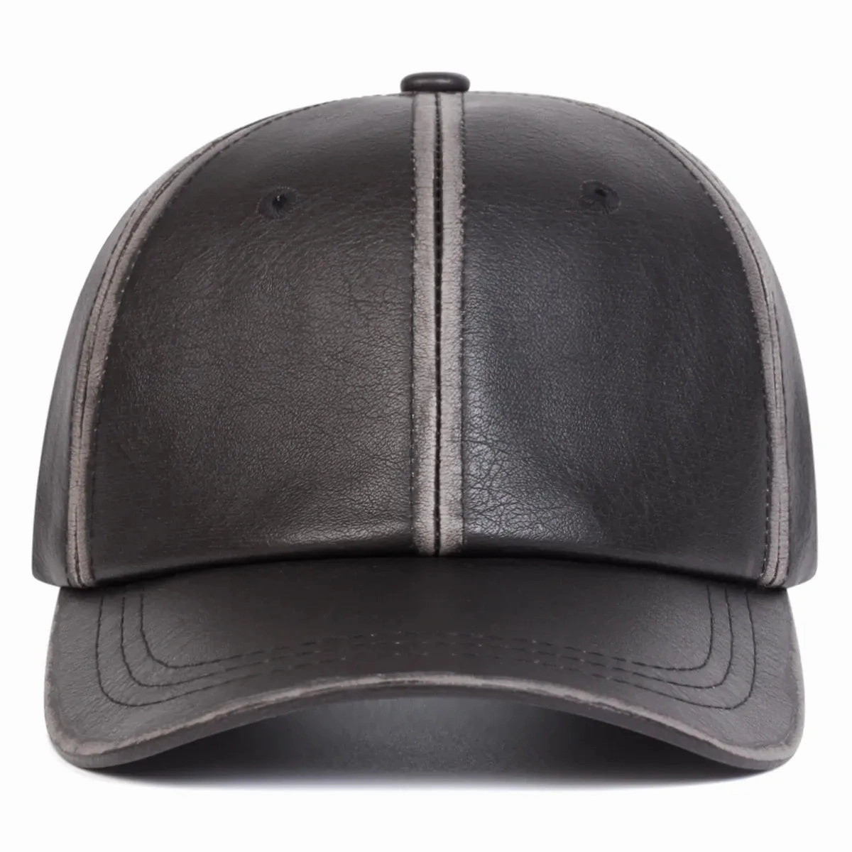 Bradley Retro Leather Baseball Cap