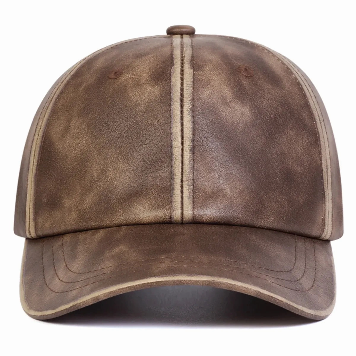 Bradley Retro Leather Baseball Cap
