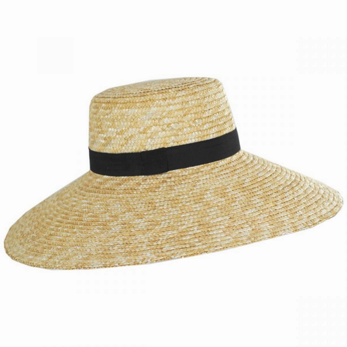 Braided Straw Lampshade Sun Hat