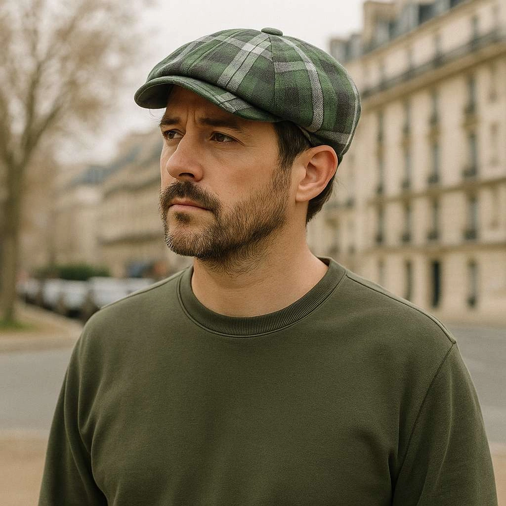 Bret Casquette Gavroche  Carreaux