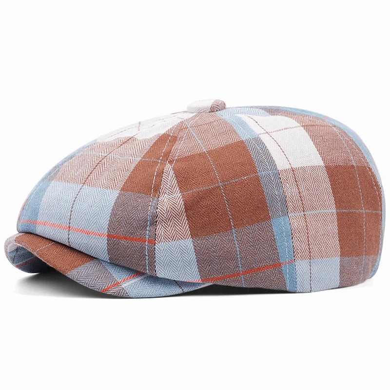 Bret Casquette Gavroche  Carreaux