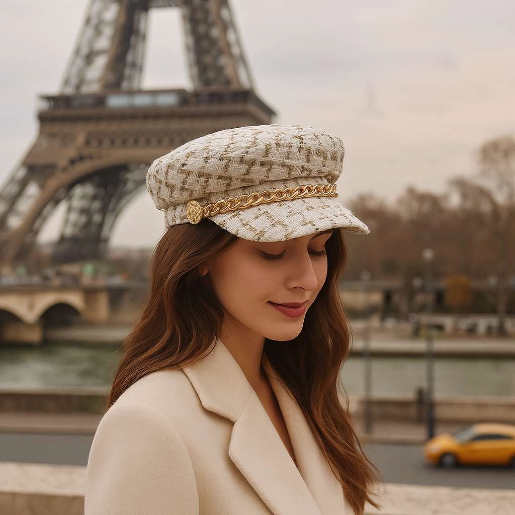 Bret Casquette Gavroche Femme  Chaine