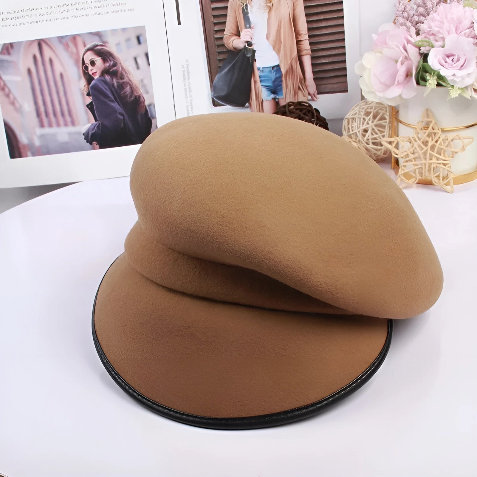 Bret Casquette Gavroche Femme en Laine