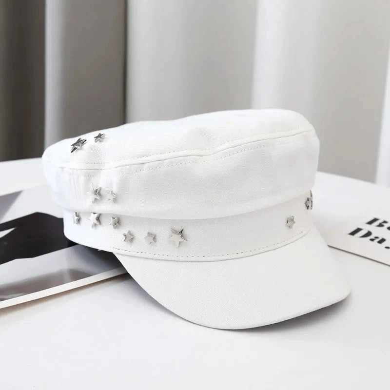 Bret Casquette Gavroche Femme toile Luxe