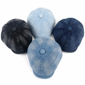 Bret Casquette Gavroche Unisexe - Denim